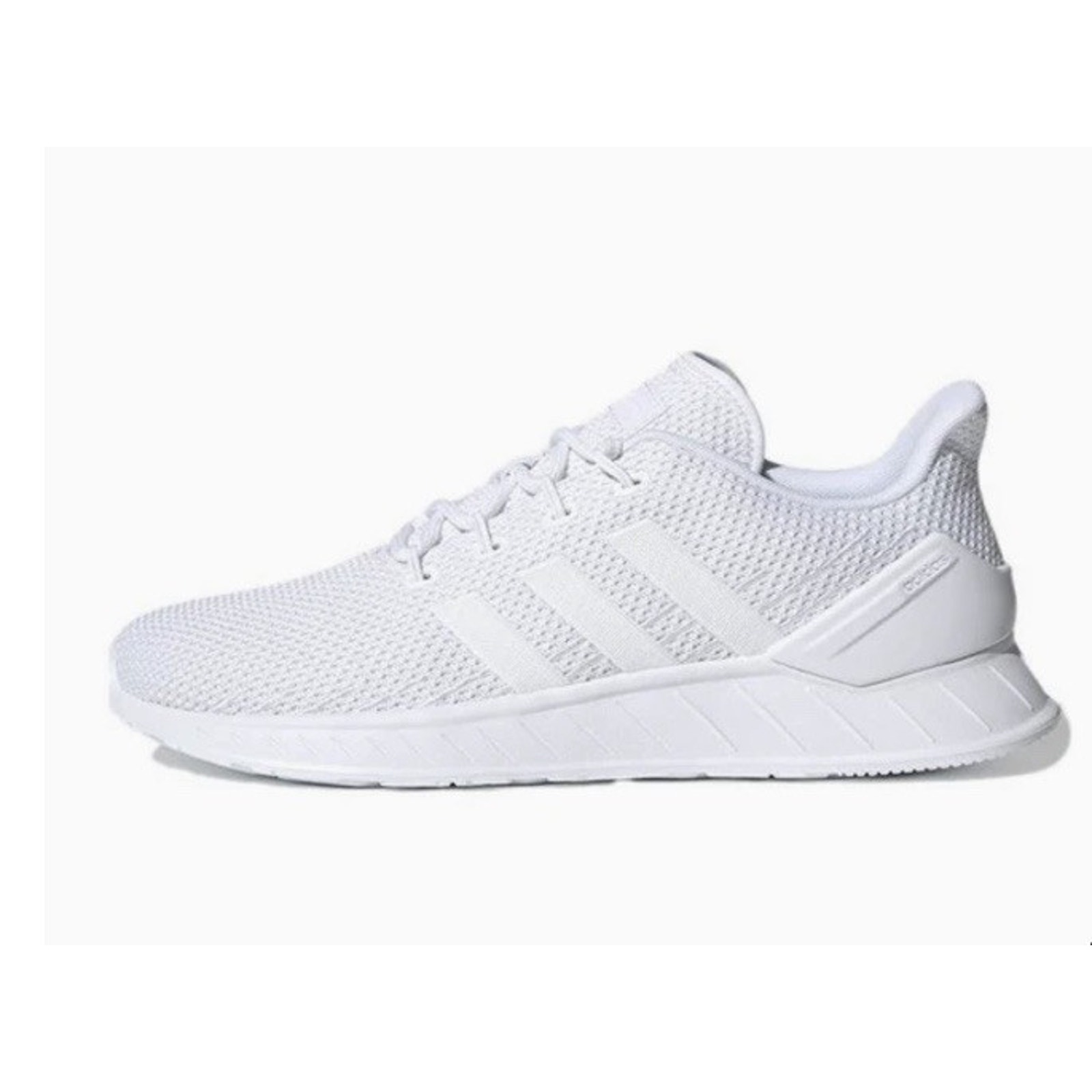 Adidas Questar Flow Nxt Triple White Men Size 11.5 Sneaker Worn Twice Very Clean